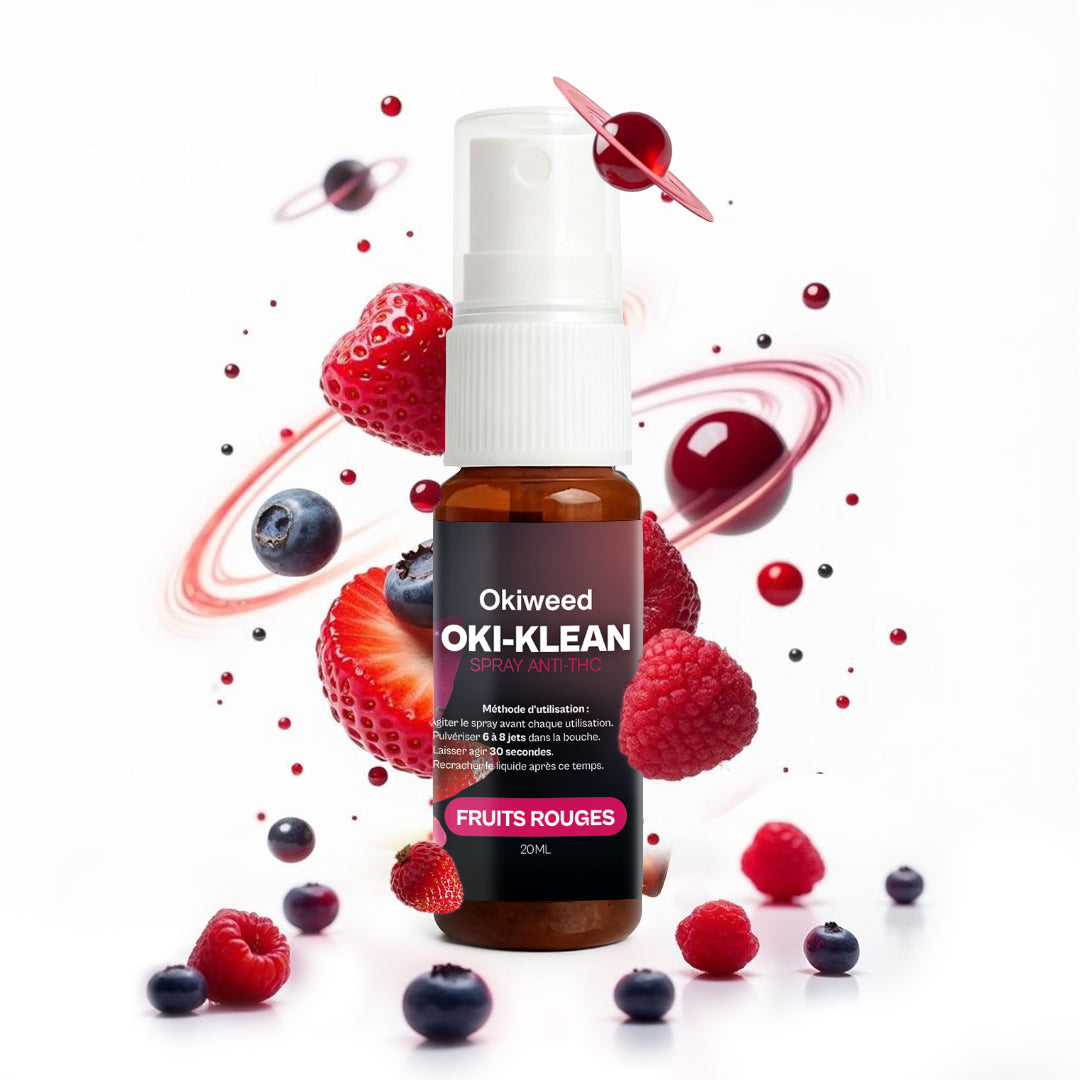 Spray Anti-THC | Oki-klean - Goût Fruit Rouge