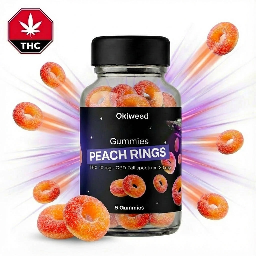 GUMMIES PEACH RINGS | 10MG THC